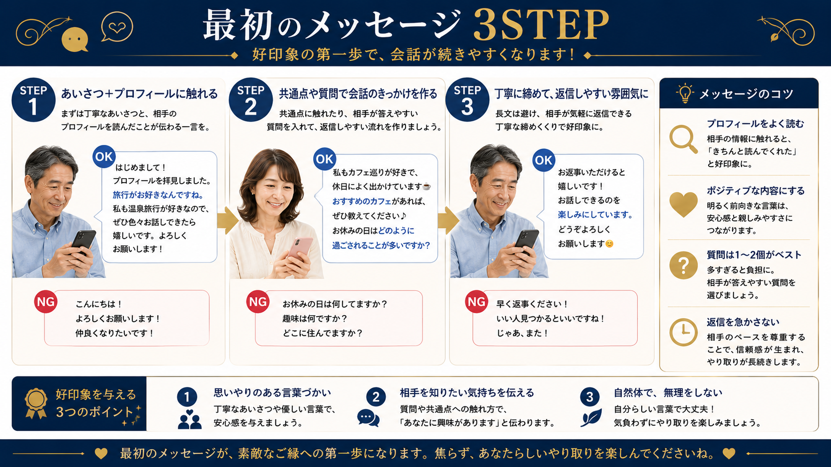 50代以上がマッチングアプリを安全に利用するための注意点