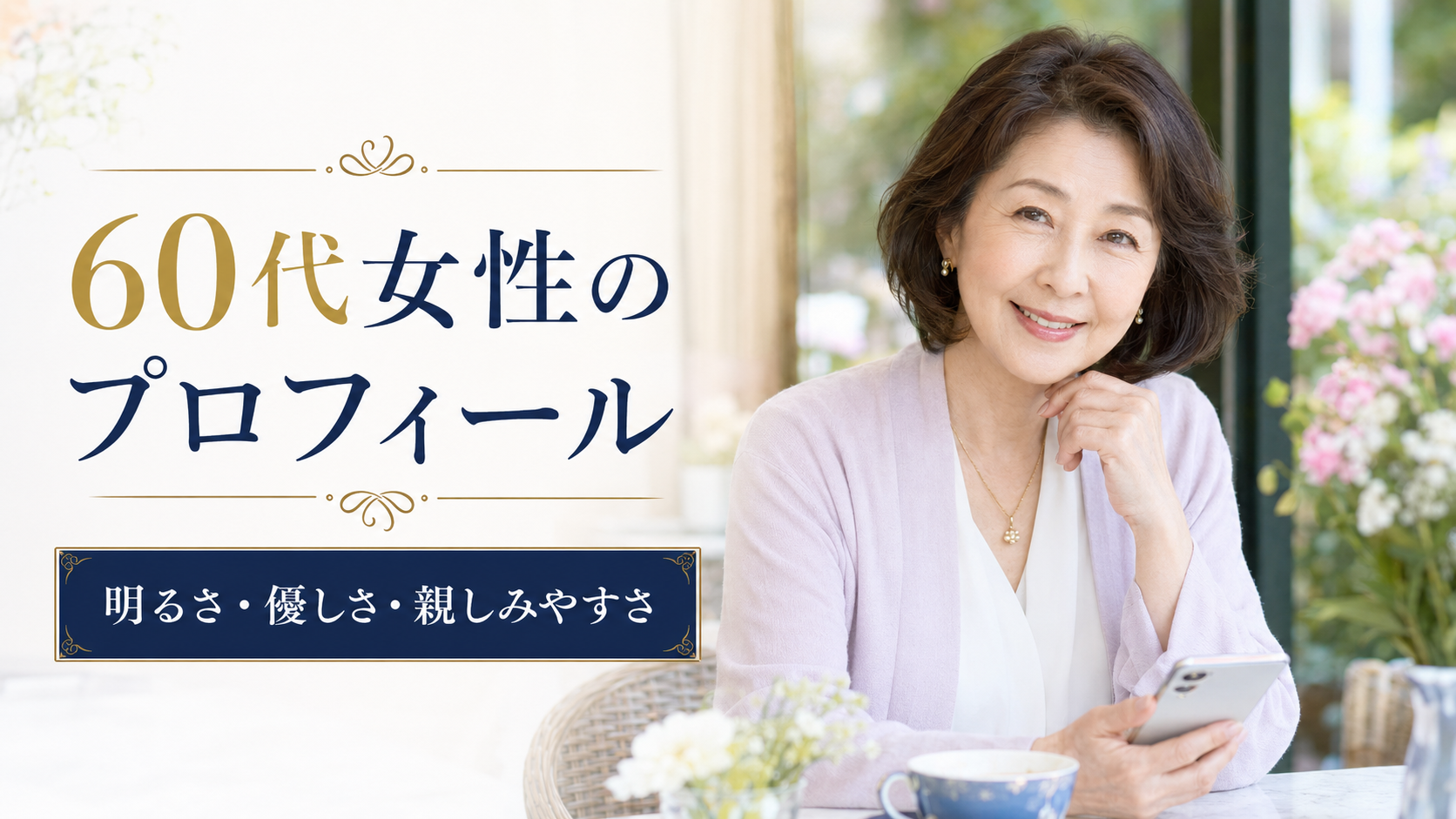 60代・70代のマッチングアプリ自己紹介例文20選