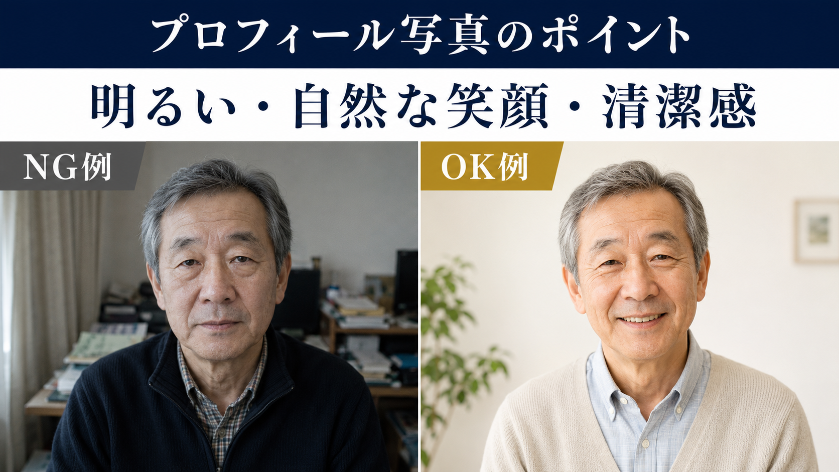 60代男性向けマッチングアプリ自己紹介例文